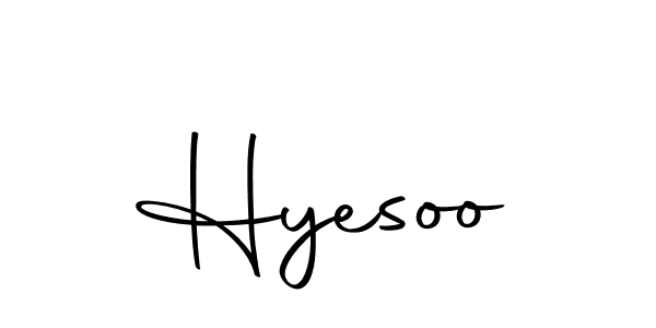 The best way (Autography-DOLnW) to make a short signature is to pick only two or three words in your name. The name Hyesoo include a total of six letters. For converting this name. Hyesoo signature style 10 images and pictures png