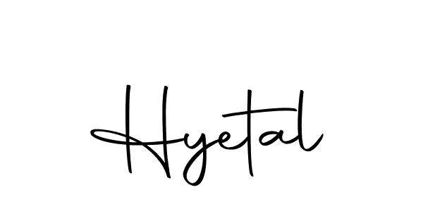 Design your own signature with our free online signature maker. With this signature software, you can create a handwritten (Autography-DOLnW) signature for name Hyetal. Hyetal signature style 10 images and pictures png