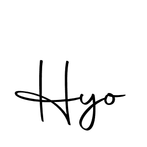 Make a beautiful signature design for name Hyo. With this signature (Autography-DOLnW) style, you can create a handwritten signature for free. Hyo signature style 10 images and pictures png