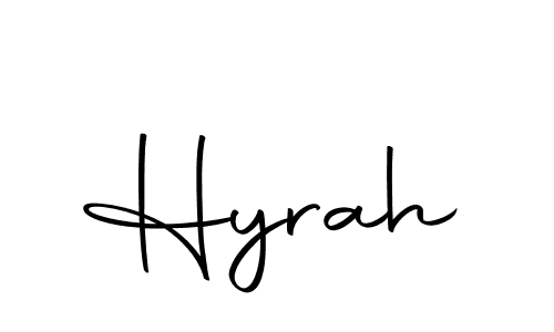 You should practise on your own different ways (Autography-DOLnW) to write your name (Hyrah) in signature. don't let someone else do it for you. Hyrah signature style 10 images and pictures png