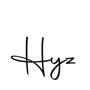 Hyz stylish signature style. Best Handwritten Sign (Autography-DOLnW) for my name. Handwritten Signature Collection Ideas for my name Hyz. Hyz signature style 10 images and pictures png
