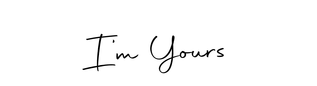 Once you've used our free online signature maker to create your best signature Autography-DOLnW style, it's time to enjoy all of the benefits that I’m Yours name signing documents. I’m Yours signature style 10 images and pictures png