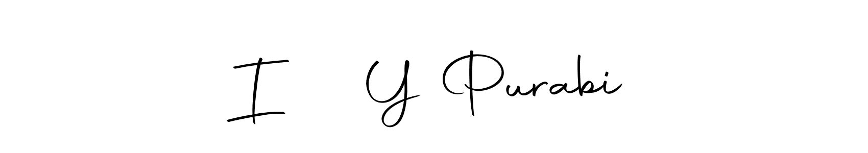 Use a signature maker to create a handwritten signature online. With this signature software, you can design (Autography-DOLnW) your own signature for name I ♥️ Y Purabi. I ♥️ Y Purabi signature style 10 images and pictures png