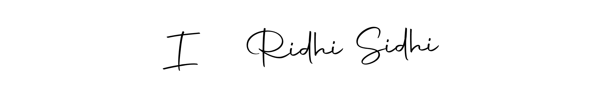 The best way (Autography-DOLnW) to make a short signature is to pick only two or three words in your name. The name I ❤️ Ridhi Sidhi include a total of six letters. For converting this name. I ❤️ Ridhi Sidhi signature style 10 images and pictures png
