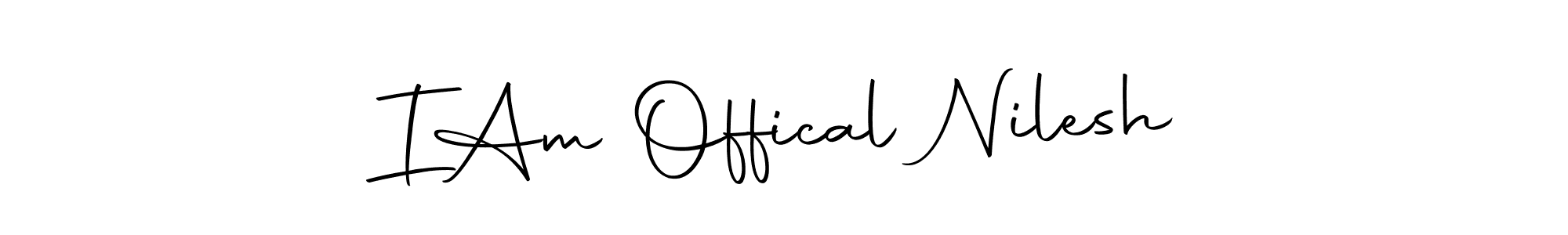 Autography-DOLnW is a professional signature style that is perfect for those who want to add a touch of class to their signature. It is also a great choice for those who want to make their signature more unique. Get I  Am Offical Nilesh name to fancy signature for free. I  Am Offical Nilesh signature style 10 images and pictures png