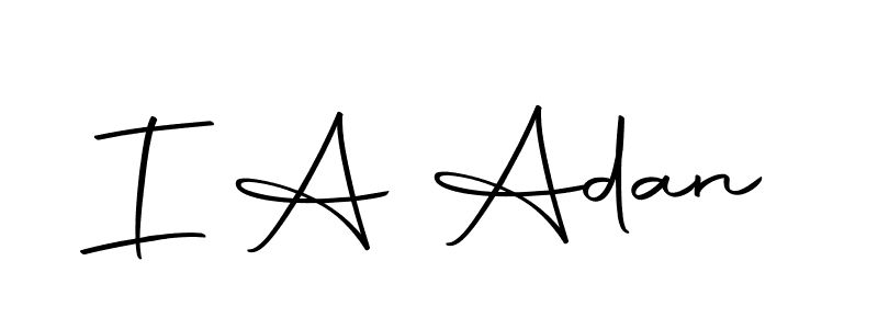 I A Adan stylish signature style. Best Handwritten Sign (Autography-DOLnW) for my name. Handwritten Signature Collection Ideas for my name I A Adan. I A Adan signature style 10 images and pictures png