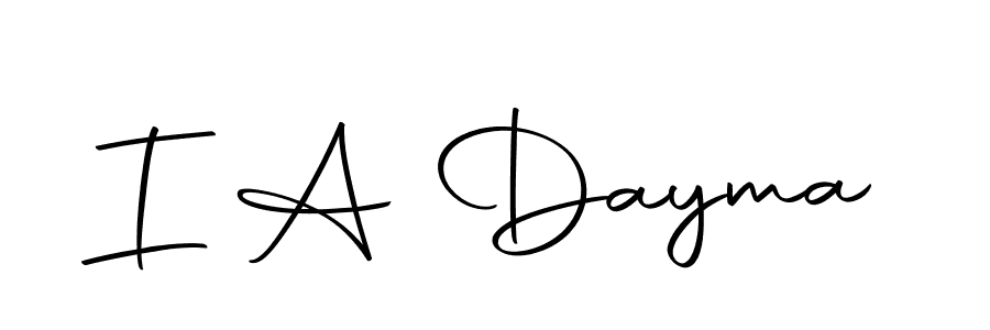 Make a beautiful signature design for name I A Dayma. With this signature (Autography-DOLnW) style, you can create a handwritten signature for free. I A Dayma signature style 10 images and pictures png