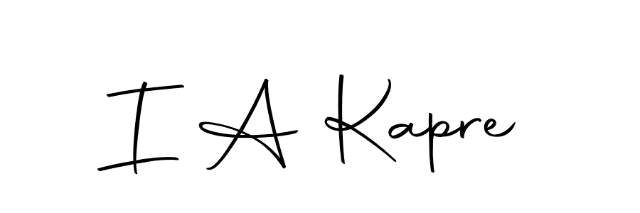 You can use this online signature creator to create a handwritten signature for the name I A Kapre. This is the best online autograph maker. I A Kapre signature style 10 images and pictures png