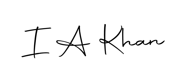 Make a beautiful signature design for name I A Khan. With this signature (Autography-DOLnW) style, you can create a handwritten signature for free. I A Khan signature style 10 images and pictures png