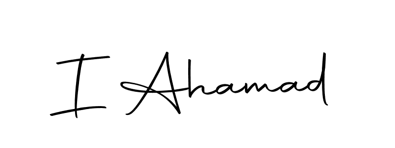 You should practise on your own different ways (Autography-DOLnW) to write your name (I Ahamad) in signature. don't let someone else do it for you. I Ahamad signature style 10 images and pictures png