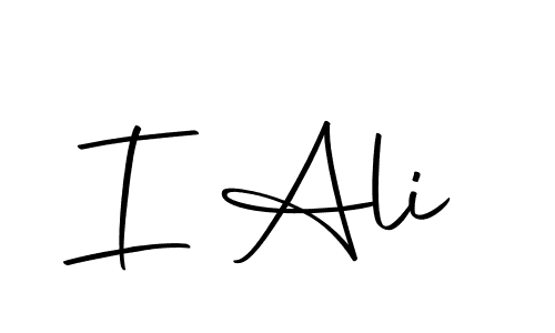 Create a beautiful signature design for name I Ali. With this signature (Autography-DOLnW) fonts, you can make a handwritten signature for free. I Ali signature style 10 images and pictures png