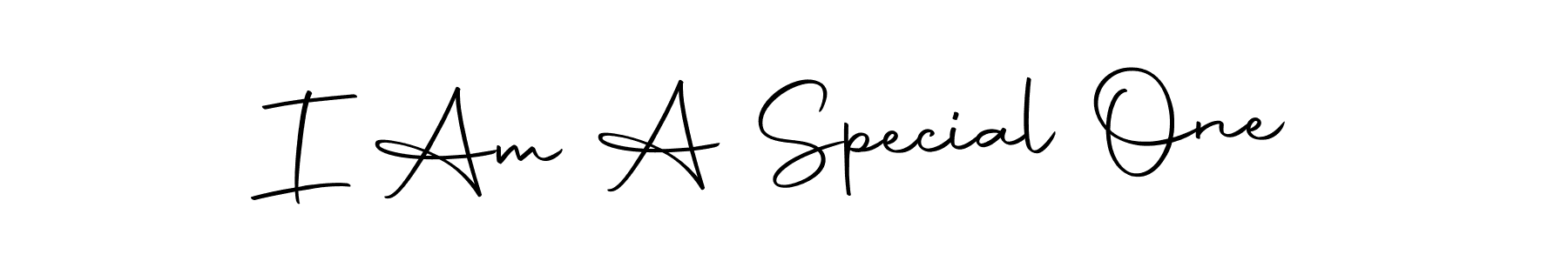 Use a signature maker to create a handwritten signature online. With this signature software, you can design (Autography-DOLnW) your own signature for name I Am A Special One. I Am A Special One signature style 10 images and pictures png