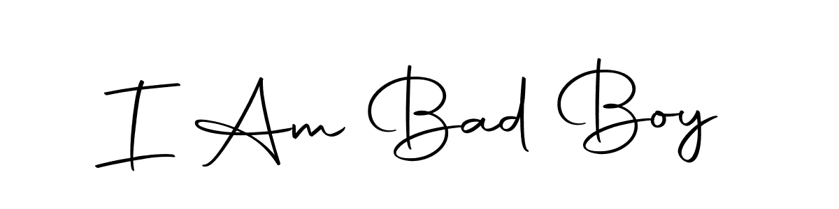 You should practise on your own different ways (Autography-DOLnW) to write your name (I Am Bad Boy) in signature. don't let someone else do it for you. I Am Bad Boy signature style 10 images and pictures png