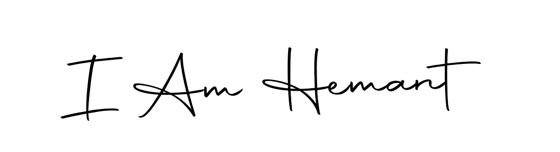 Design your own signature with our free online signature maker. With this signature software, you can create a handwritten (Autography-DOLnW) signature for name I Am Hemant. I Am Hemant signature style 10 images and pictures png