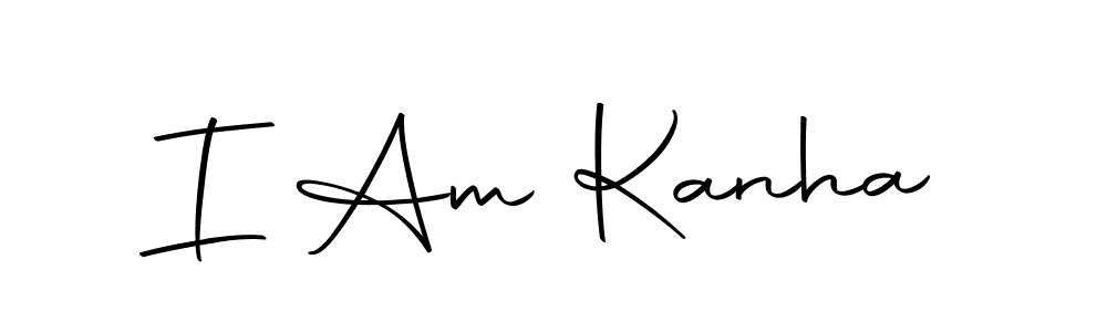 How to make I Am Kanha name signature. Use Autography-DOLnW style for creating short signs online. This is the latest handwritten sign. I Am Kanha signature style 10 images and pictures png