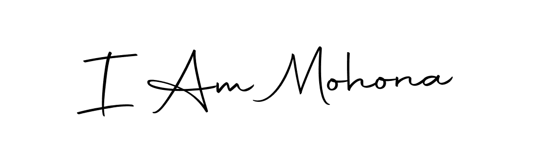 Make a beautiful signature design for name I Am Mohona. With this signature (Autography-DOLnW) style, you can create a handwritten signature for free. I Am Mohona signature style 10 images and pictures png
