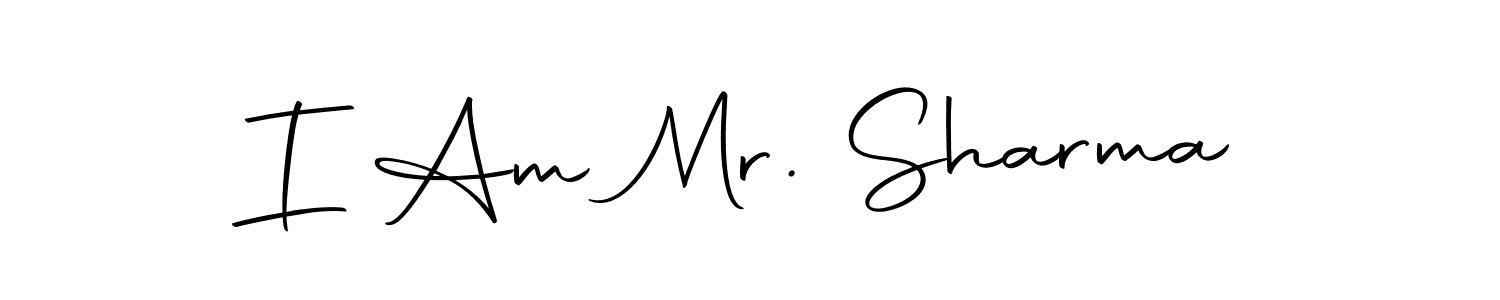 How to make I Am Mr. Sharma name signature. Use Autography-DOLnW style for creating short signs online. This is the latest handwritten sign. I Am Mr. Sharma signature style 10 images and pictures png