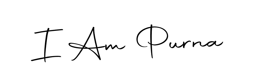 How to make I Am Purna signature? Autography-DOLnW is a professional autograph style. Create handwritten signature for I Am Purna name. I Am Purna signature style 10 images and pictures png