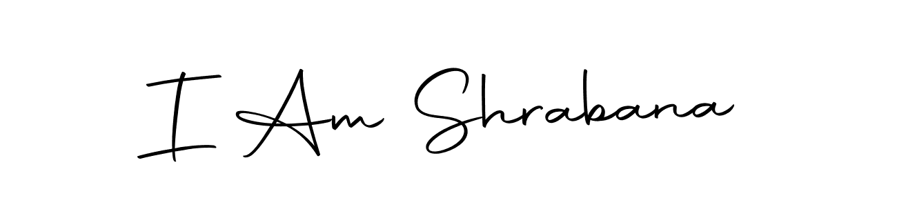 Create a beautiful signature design for name I Am Shrabana. With this signature (Autography-DOLnW) fonts, you can make a handwritten signature for free. I Am Shrabana signature style 10 images and pictures png