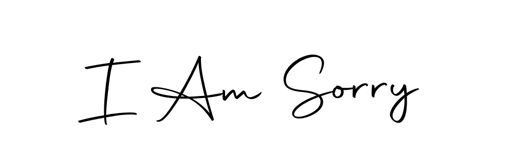 Use a signature maker to create a handwritten signature online. With this signature software, you can design (Autography-DOLnW) your own signature for name I Am Sorry. I Am Sorry signature style 10 images and pictures png