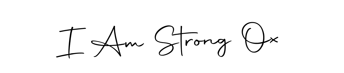 Use a signature maker to create a handwritten signature online. With this signature software, you can design (Autography-DOLnW) your own signature for name I Am Strong Ox. I Am Strong Ox signature style 10 images and pictures png