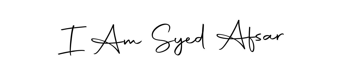 Create a beautiful signature design for name I Am Syed Afsar. With this signature (Autography-DOLnW) fonts, you can make a handwritten signature for free. I Am Syed Afsar signature style 10 images and pictures png