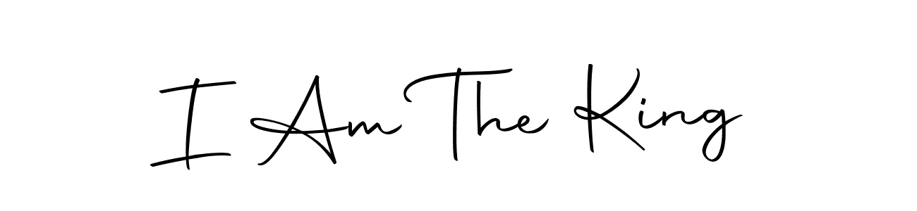 Design your own signature with our free online signature maker. With this signature software, you can create a handwritten (Autography-DOLnW) signature for name I Am The King. I Am The King signature style 10 images and pictures png
