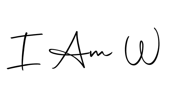 I Am W stylish signature style. Best Handwritten Sign (Autography-DOLnW) for my name. Handwritten Signature Collection Ideas for my name I Am W. I Am W signature style 10 images and pictures png