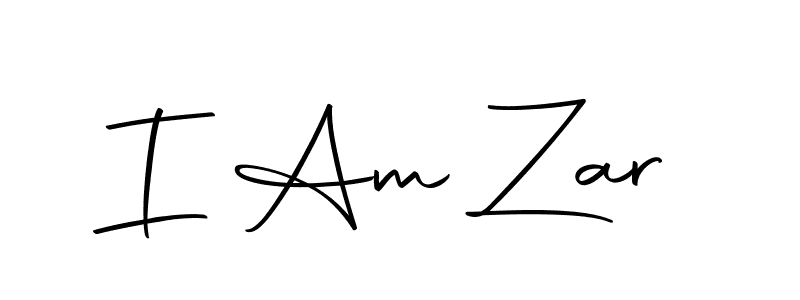 How to make I Am Zar name signature. Use Autography-DOLnW style for creating short signs online. This is the latest handwritten sign. I Am Zar signature style 10 images and pictures png