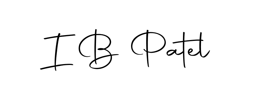 You should practise on your own different ways (Autography-DOLnW) to write your name (I B Patel) in signature. don't let someone else do it for you. I B Patel signature style 10 images and pictures png