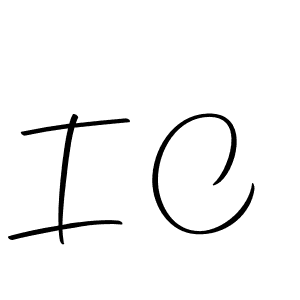 You should practise on your own different ways (Autography-DOLnW) to write your name (I C) in signature. don't let someone else do it for you. I C signature style 10 images and pictures png