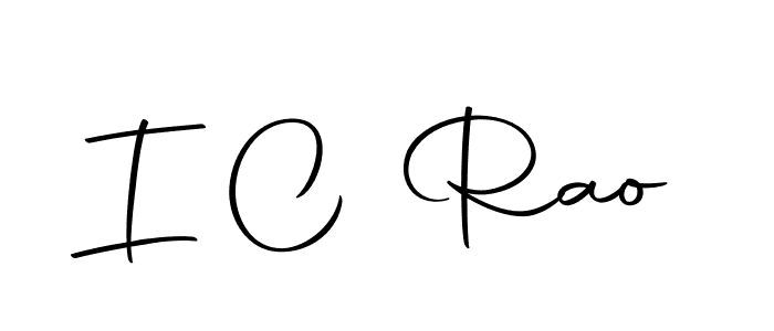 Use a signature maker to create a handwritten signature online. With this signature software, you can design (Autography-DOLnW) your own signature for name I C Rao. I C Rao signature style 10 images and pictures png