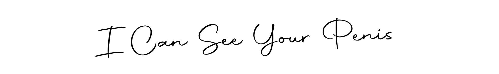 Use a signature maker to create a handwritten signature online. With this signature software, you can design (Autography-DOLnW) your own signature for name I Can See Your Penis. I Can See Your Penis signature style 10 images and pictures png