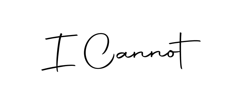 Create a beautiful signature design for name I Cannot. With this signature (Autography-DOLnW) fonts, you can make a handwritten signature for free. I Cannot signature style 10 images and pictures png