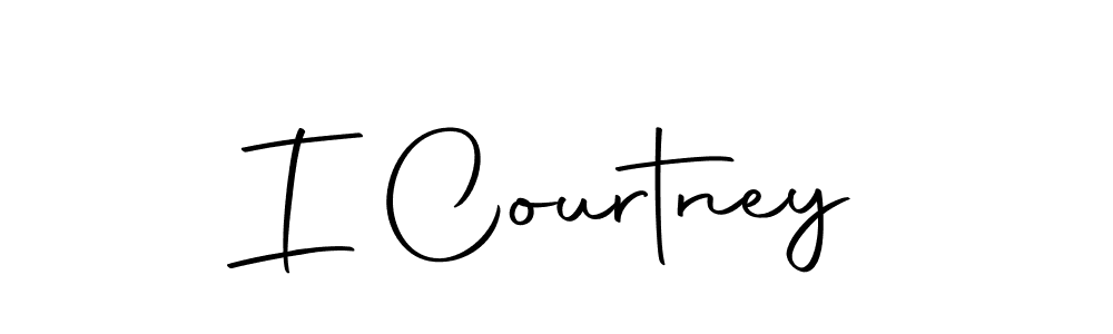 Design your own signature with our free online signature maker. With this signature software, you can create a handwritten (Autography-DOLnW) signature for name I Courtney. I Courtney signature style 10 images and pictures png