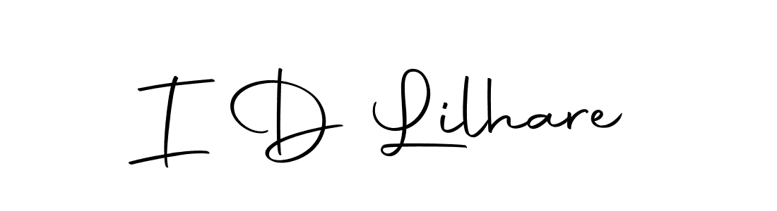 The best way (Autography-DOLnW) to make a short signature is to pick only two or three words in your name. The name I D Lilhare include a total of six letters. For converting this name. I D Lilhare signature style 10 images and pictures png