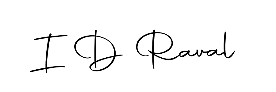 Create a beautiful signature design for name I D Raval. With this signature (Autography-DOLnW) fonts, you can make a handwritten signature for free. I D Raval signature style 10 images and pictures png