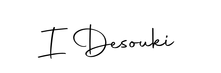 I Desouki stylish signature style. Best Handwritten Sign (Autography-DOLnW) for my name. Handwritten Signature Collection Ideas for my name I Desouki. I Desouki signature style 10 images and pictures png