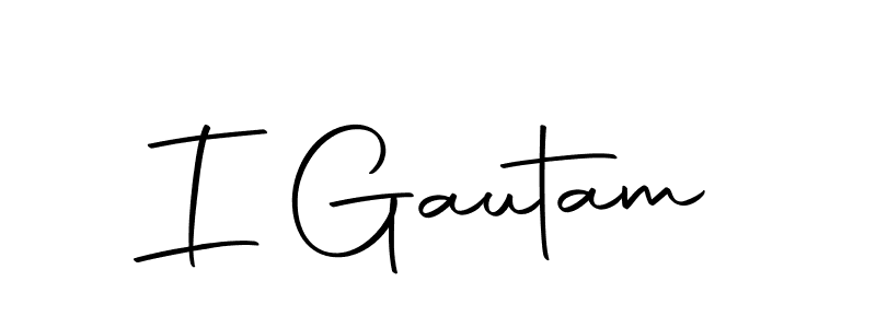 You can use this online signature creator to create a handwritten signature for the name I Gautam. This is the best online autograph maker. I Gautam signature style 10 images and pictures png