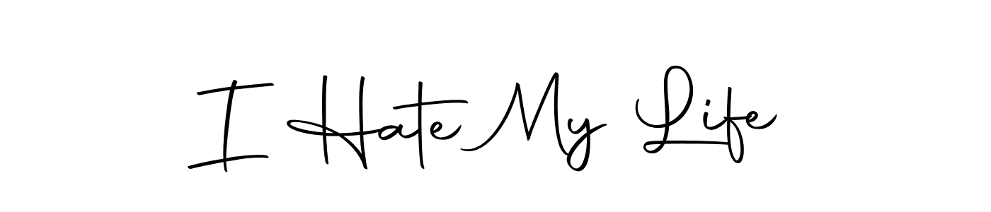 How to Draw I Hate My Life signature style? Autography-DOLnW is a latest design signature styles for name I Hate My Life. I Hate My Life signature style 10 images and pictures png