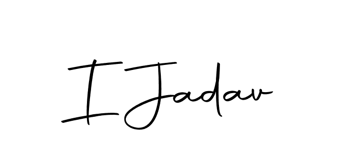 I Jadav stylish signature style. Best Handwritten Sign (Autography-DOLnW) for my name. Handwritten Signature Collection Ideas for my name I Jadav. I Jadav signature style 10 images and pictures png