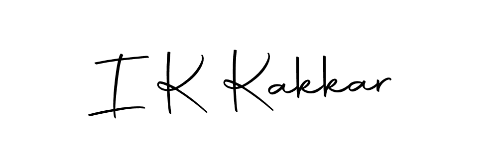 How to make I K Kakkar name signature. Use Autography-DOLnW style for creating short signs online. This is the latest handwritten sign. I K Kakkar signature style 10 images and pictures png