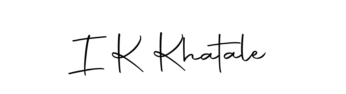 How to make I K Khatale signature? Autography-DOLnW is a professional autograph style. Create handwritten signature for I K Khatale name. I K Khatale signature style 10 images and pictures png