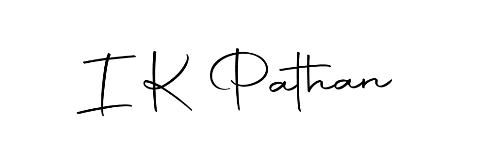 You should practise on your own different ways (Autography-DOLnW) to write your name (I K Pathan) in signature. don't let someone else do it for you. I K Pathan signature style 10 images and pictures png