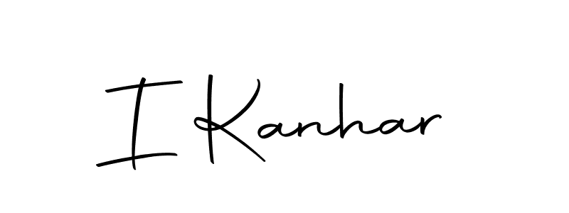 Design your own signature with our free online signature maker. With this signature software, you can create a handwritten (Autography-DOLnW) signature for name I Kanhar. I Kanhar signature style 10 images and pictures png