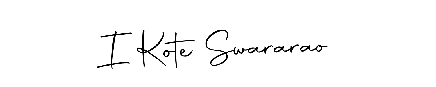 Also we have I Kote Swararao name is the best signature style. Create professional handwritten signature collection using Autography-DOLnW autograph style. I Kote Swararao signature style 10 images and pictures png