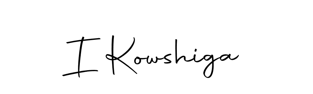 Create a beautiful signature design for name I Kowshiga. With this signature (Autography-DOLnW) fonts, you can make a handwritten signature for free. I Kowshiga signature style 10 images and pictures png