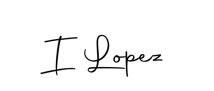 You should practise on your own different ways (Autography-DOLnW) to write your name (I Lopez) in signature. don't let someone else do it for you. I Lopez signature style 10 images and pictures png