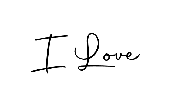 Design your own signature with our free online signature maker. With this signature software, you can create a handwritten (Autography-DOLnW) signature for name I Love. I Love signature style 10 images and pictures png