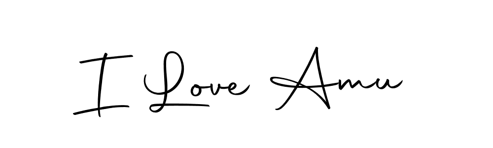 Make a beautiful signature design for name I Love Amu. With this signature (Autography-DOLnW) style, you can create a handwritten signature for free. I Love Amu signature style 10 images and pictures png